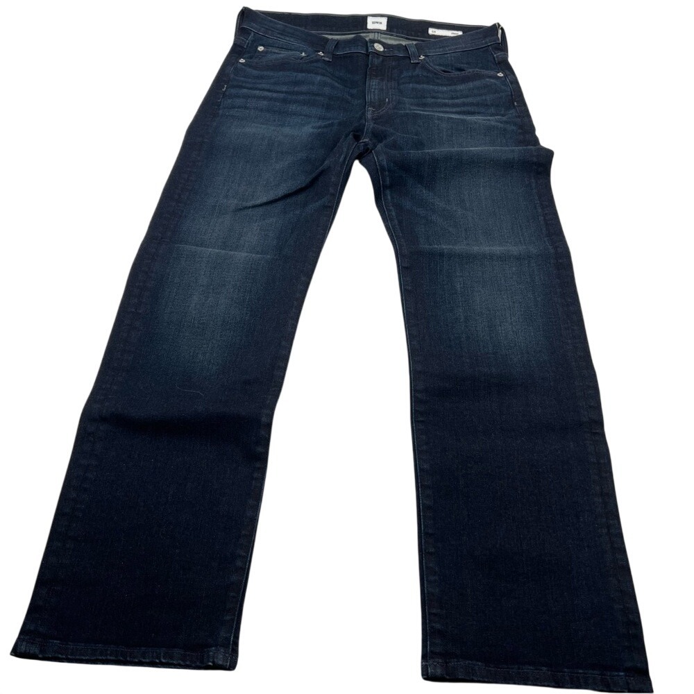 Anthropologie Edwin Elin‎ Straight Leg Jeans Womens 30 Dark Wash Indigo New